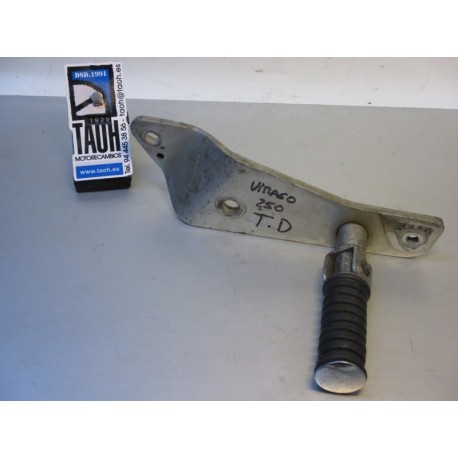 Soporte con reposapie trasero derecho Yamaha XV 250 Virago