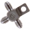 Repartidor Tipo "T" con soporte y 3 vias 3/8 x 24