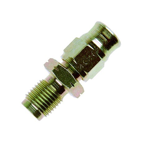 Racord Macho Concavo Metrico 10 x 1.00 acero cincado