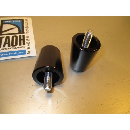 Pesos aluminio Kawasaki. Negro