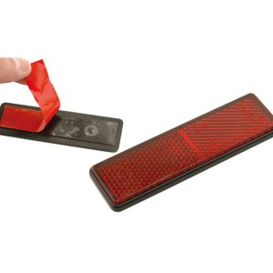 Catadioptrico rectangular con adhesivo 91x25mm homologado