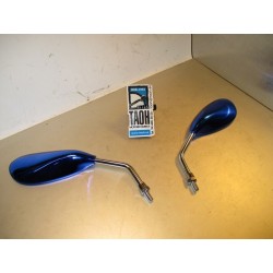 Pareja retrovisores universales azules M8