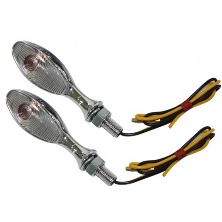 Intermitentes 12V. 21W Universales cromados