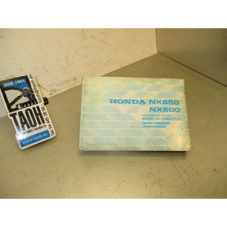 Manual del propietario Honda Dominator NX 650 1991-1994