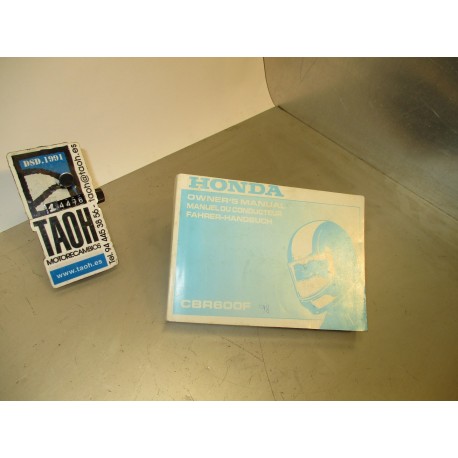 Manual del propietario CBR 600 F 98