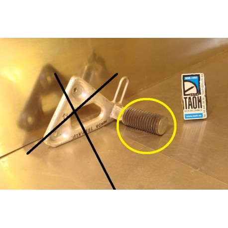 Reposapie trasero izquierdo Honda XL 600 Transalp 1990