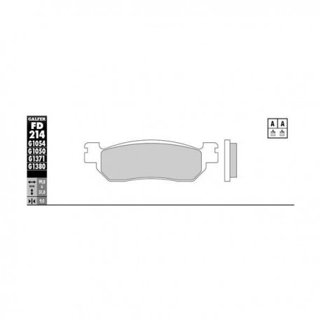 Pastillas de freno Galfer FD214G1054