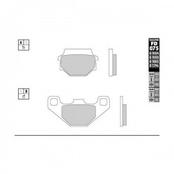 Pastillas de freno Galfer FD075G1054