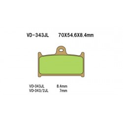 Pastillas de freno Vesrah VD-343JL 