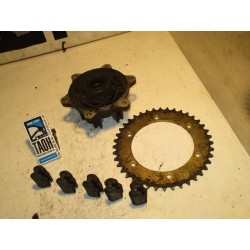 Portacorona Honda XL 600 con corona y silenblocks