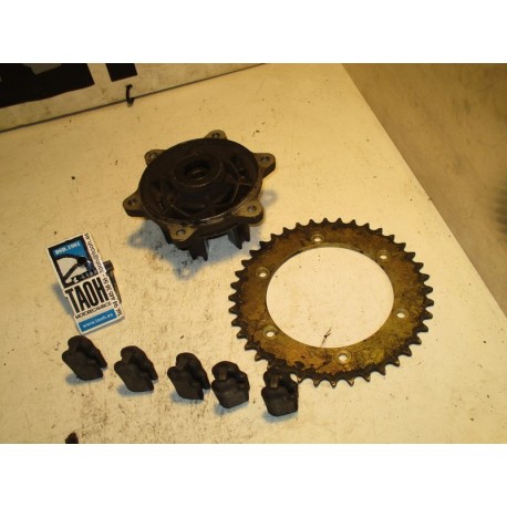 Portacorona Honda XL 600 con corona y silenblocks