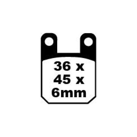 Pastillas de freno Tecnium Scooter orgánicas ME59