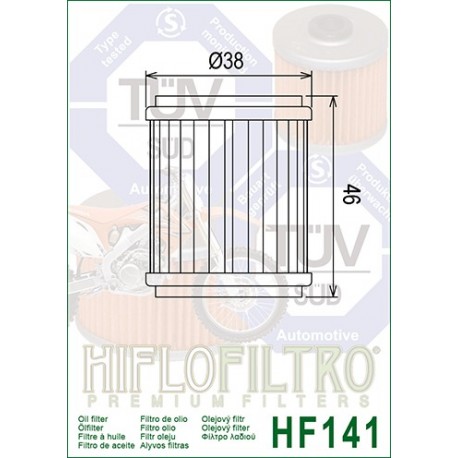 Filtro de aceite Road Passion HF141