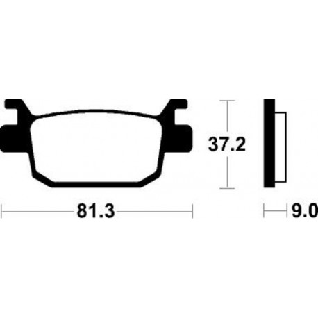 Pastillas de freno Scooter organicas Tecnium ME332